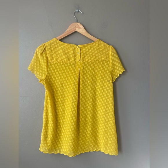 Anthropologie Maeve Scalloped Dot Blouse - Picture 2 of 4
